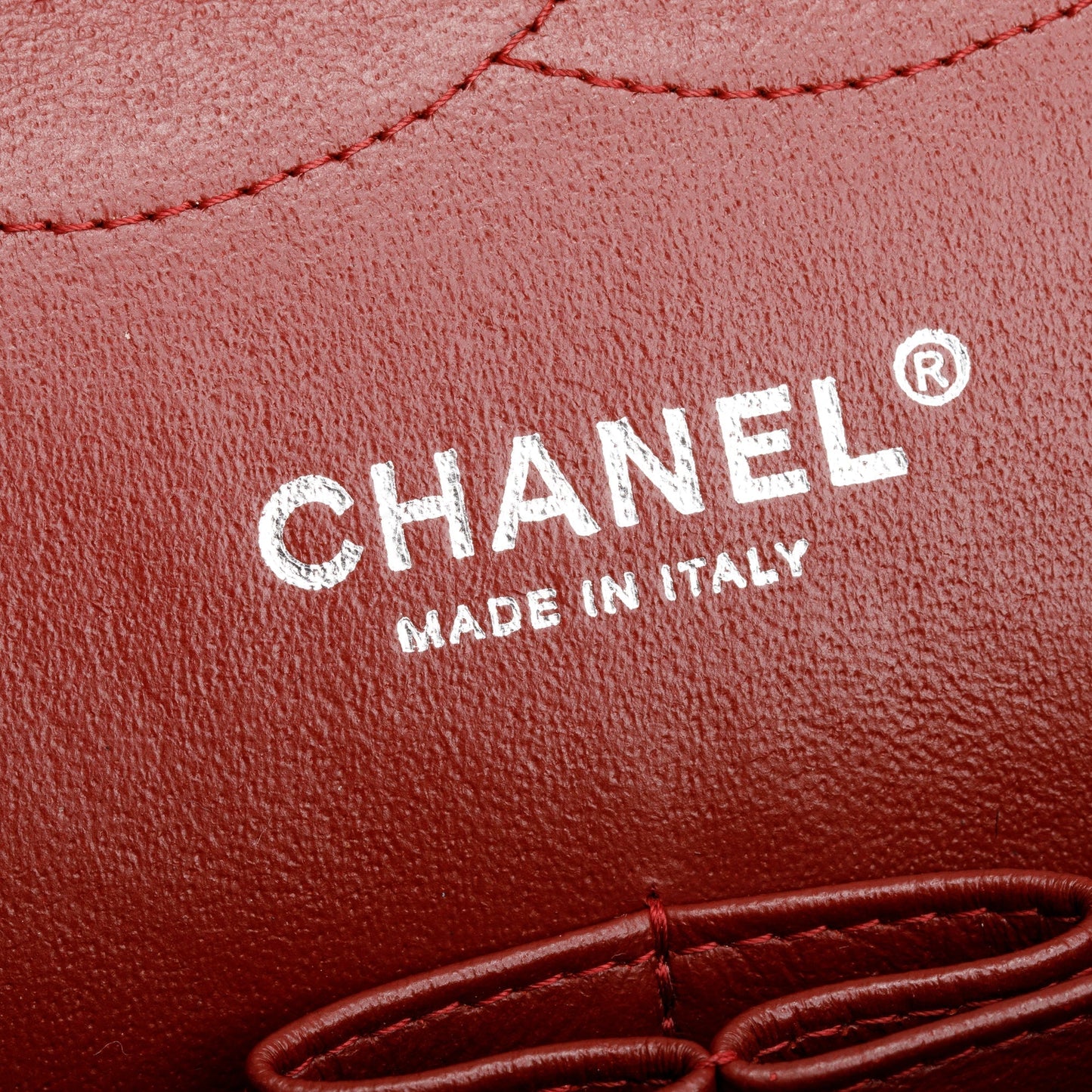 Chanel Red Quilted Caviar Leather Classic Jumbo Double Flap Bag