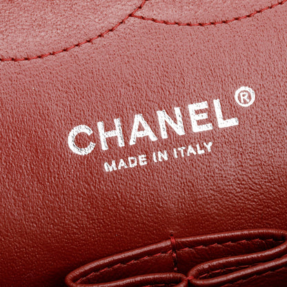 Chanel Red Quilted Caviar Leather Classic Jumbo Double Flap Bag