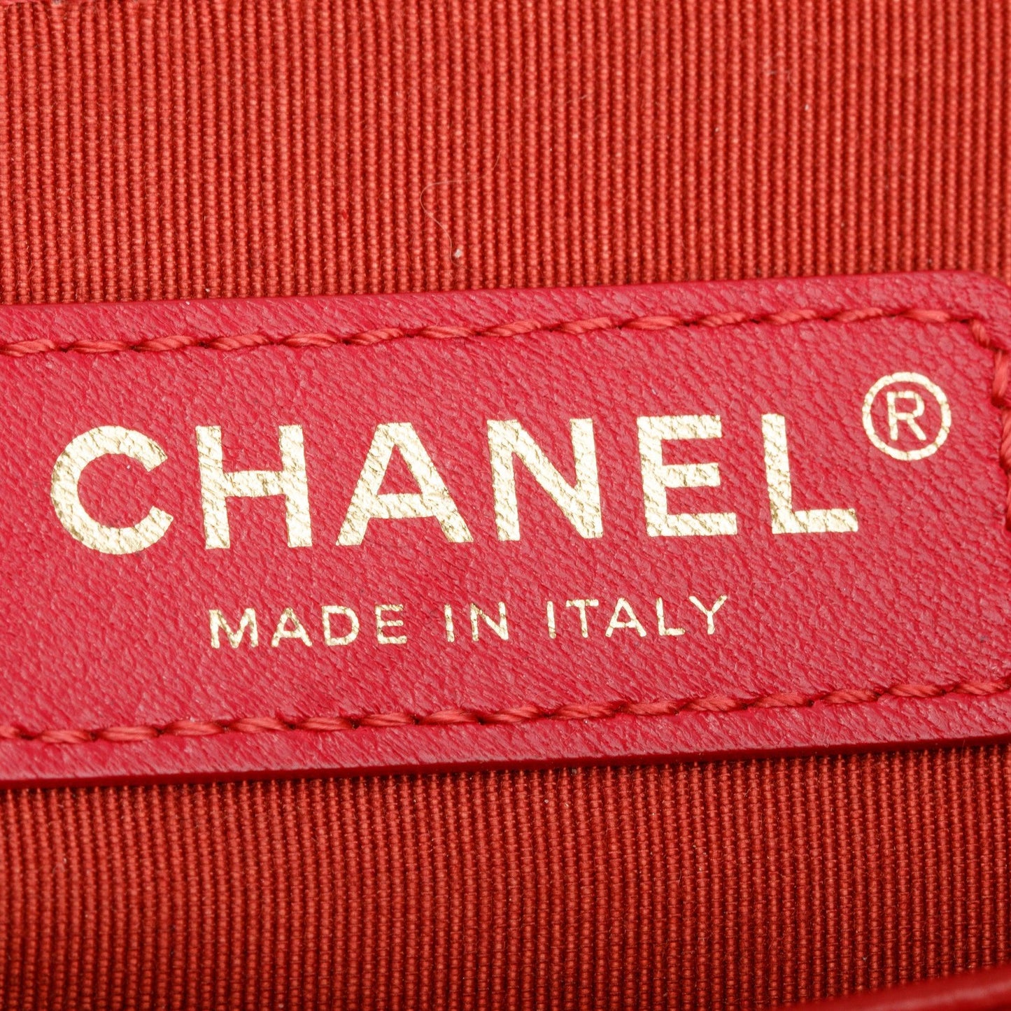 Chanel Red Quilted Caviar Leather Large Boy Bag