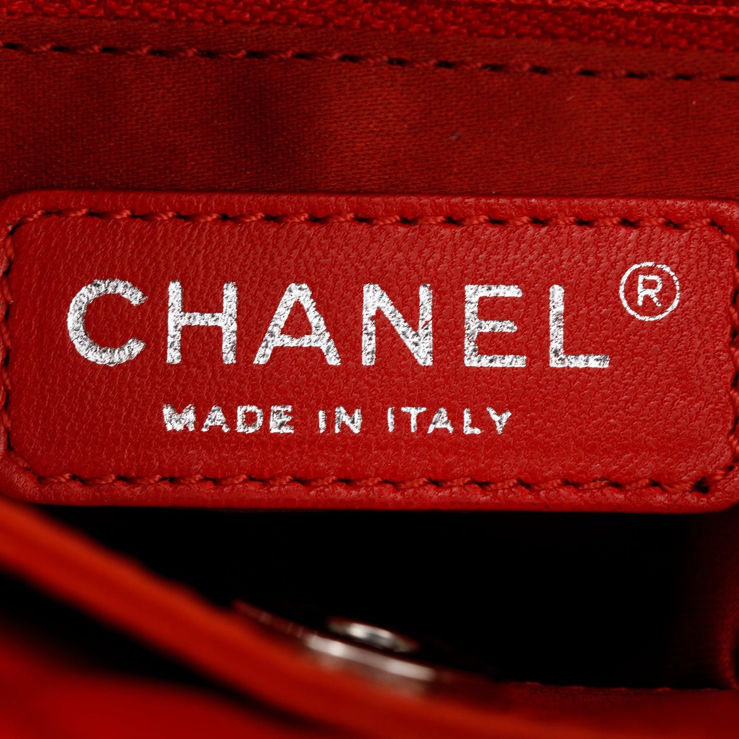 Chanel Red Quilted Lambskin Leather Chanel 3 Maxi Flap Bag