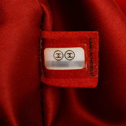 Chanel Red Quilted Lambskin Leather Chanel 3 Maxi Flap Bag