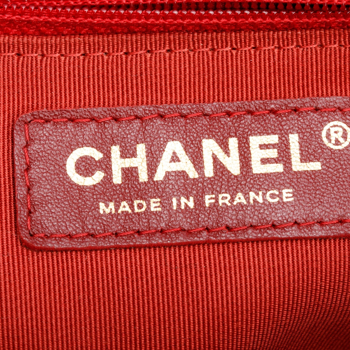 Chanel Red Quilted Lambskin Leather Large Boy Bag