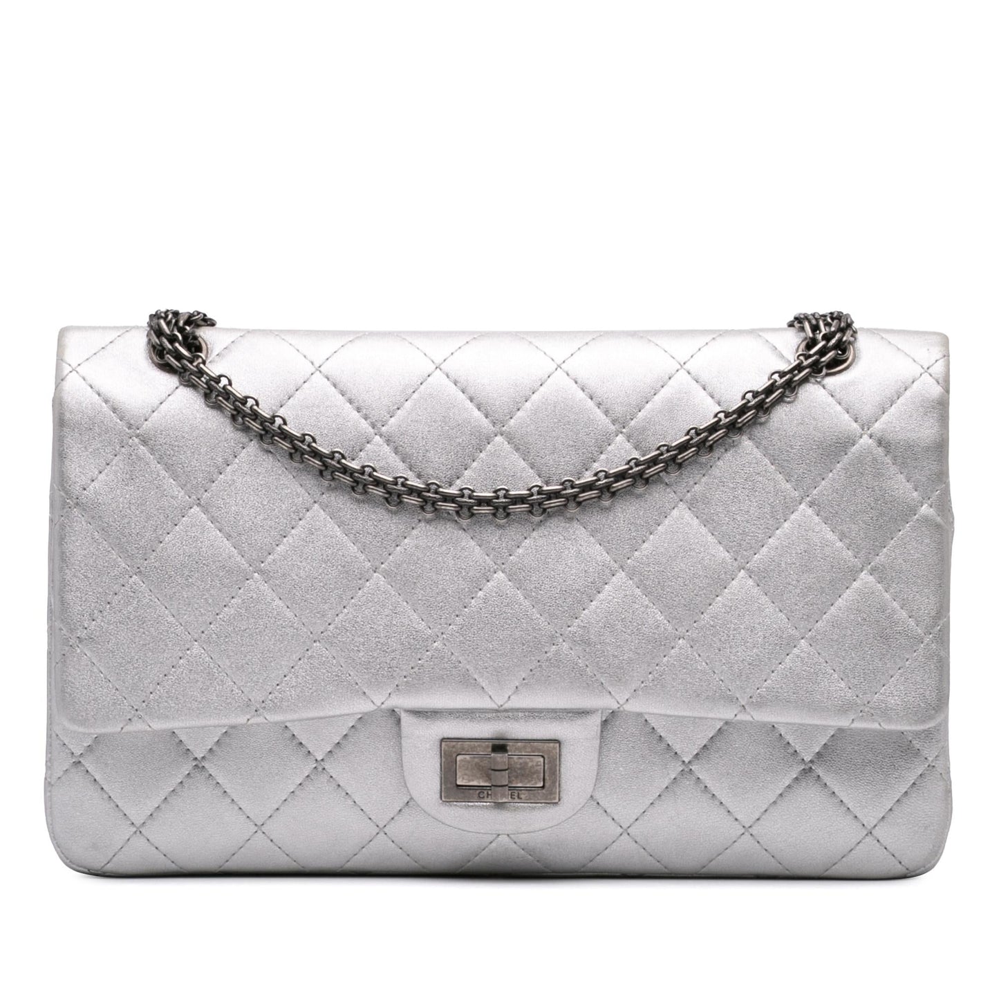 Chanel Reissue 2.55 Metallic Lambskin Double Flap 227