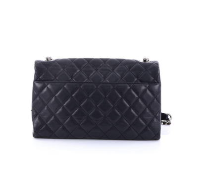 CHANEL City Rock Flap Bag Quilted Goatskin Medium