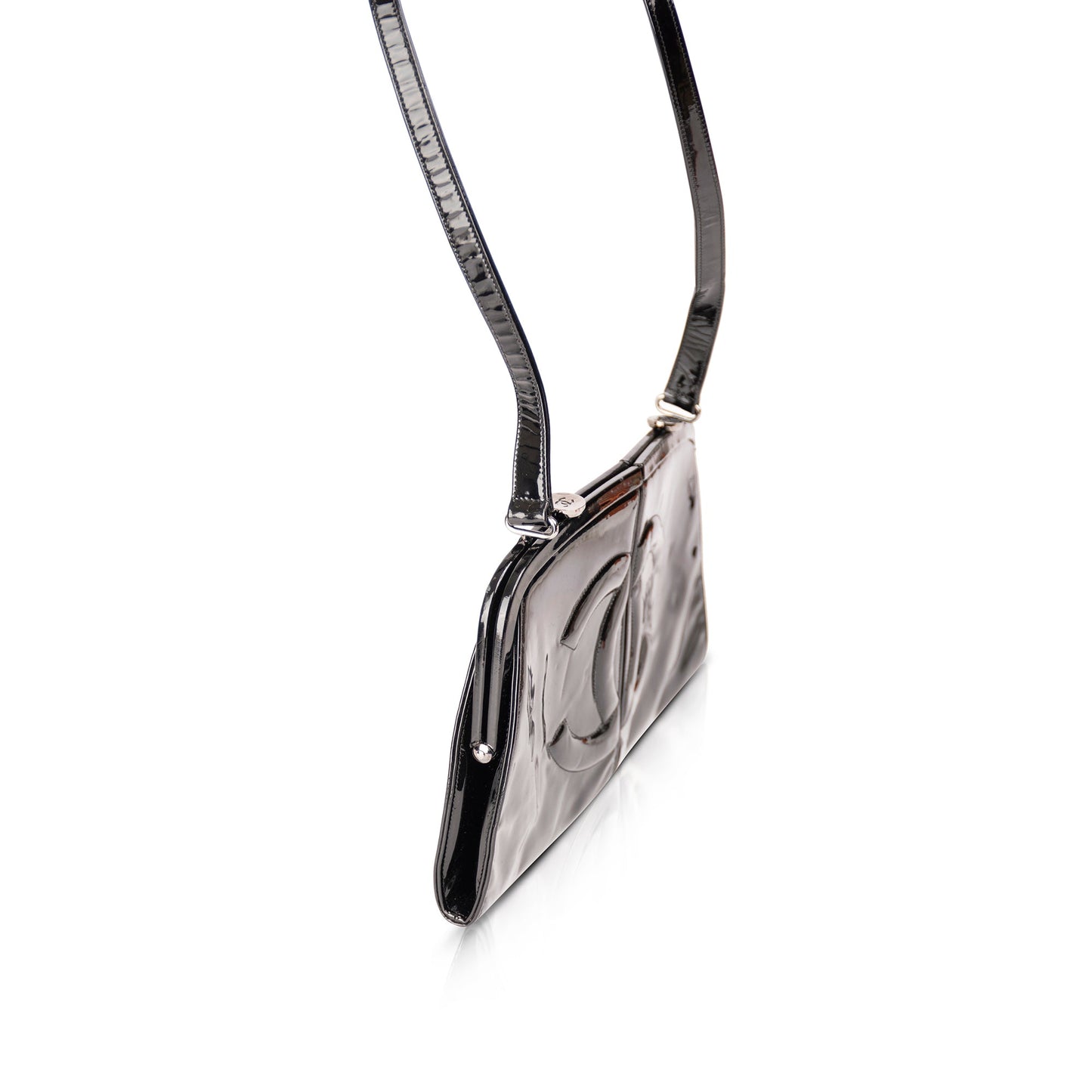 Chanel Runway Patent Leather Double Split Frame Bag