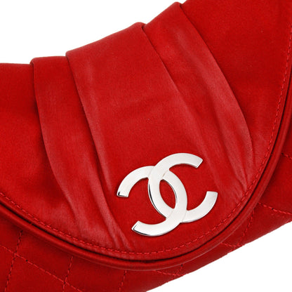 Chanel Satin Half Moon Clutch