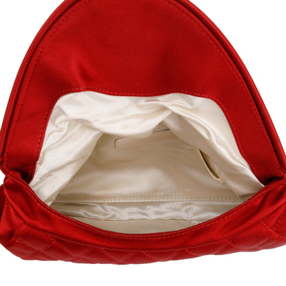 Chanel Satin Half Moon Clutch