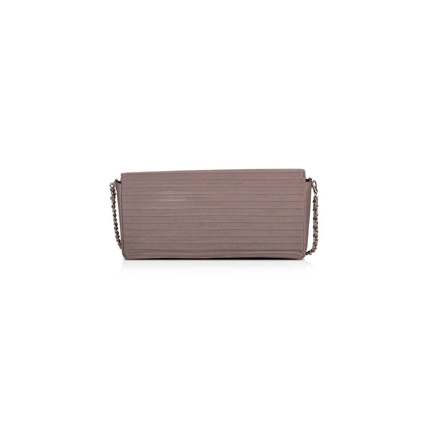 Chanel Satin Horizontal Quilt E/W Flap Bag