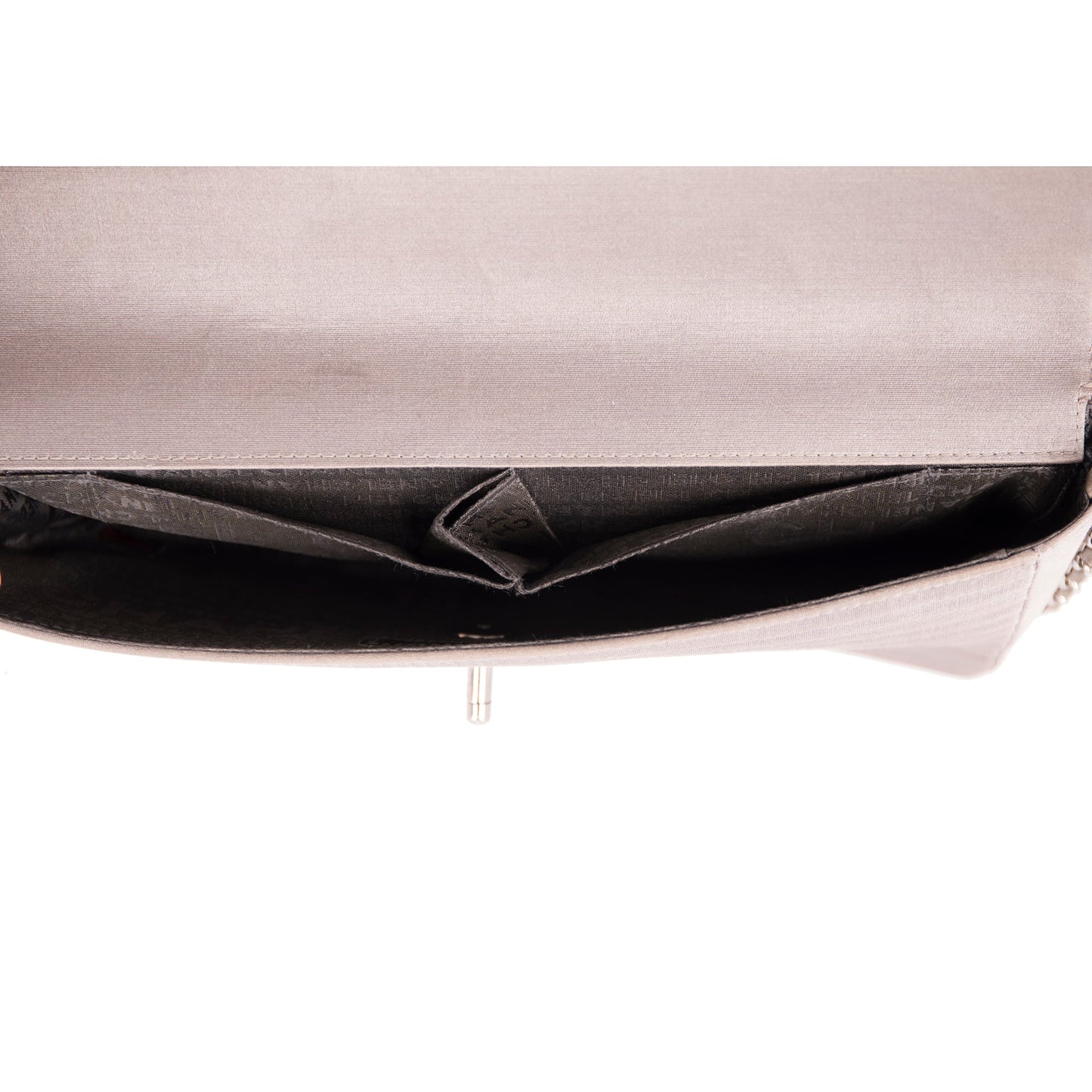 Chanel Satin Horizontal Quilt E/W Flap Bag