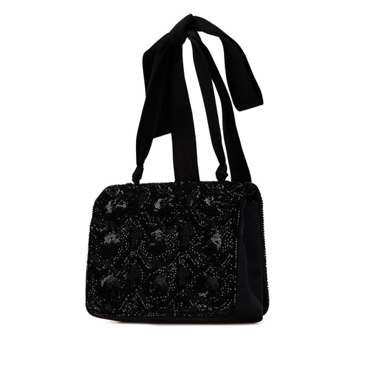 Chanel Satin Sequin Camellia Crossbody