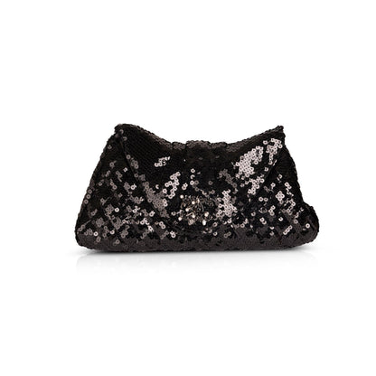 Chanel Sequin CC Half Moon Clutch