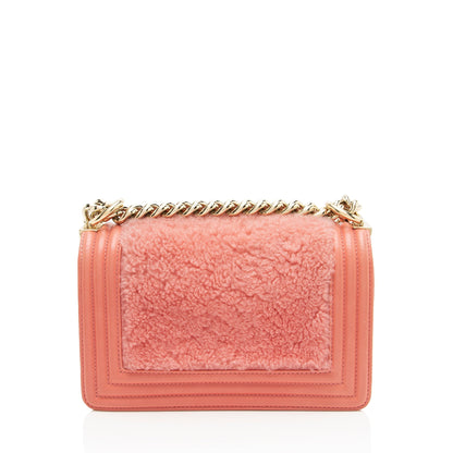 Chanel Shearling Calfskin Small Boy Bag