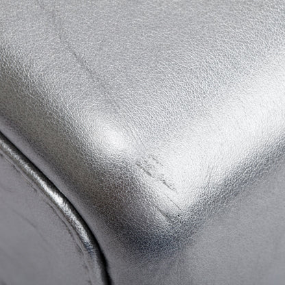Chanel Silver Metallic Aged Calfskin Leather Large Gabrielle Hobo