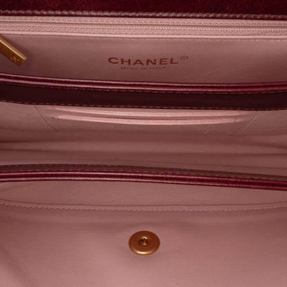 Chanel Small Aged Calfskin Straight Lined Flap