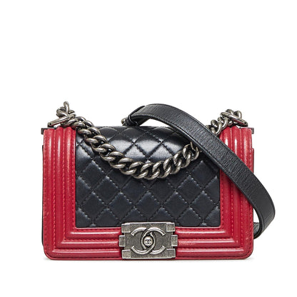 Chanel Small Bicolor Boy (SHG-idKFVu)