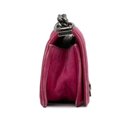 Chanel Small Boy Velvet Flap Bag (SHG-p1JjYJ)