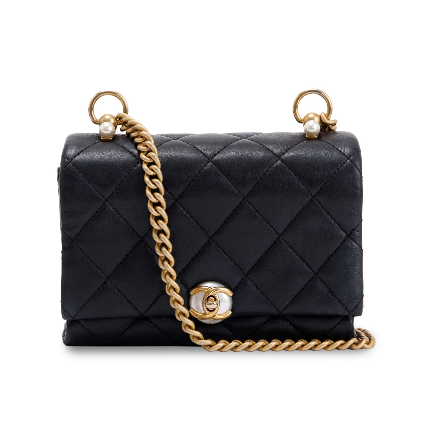 Chanel Small CC Pearl Accordion Flap Bag