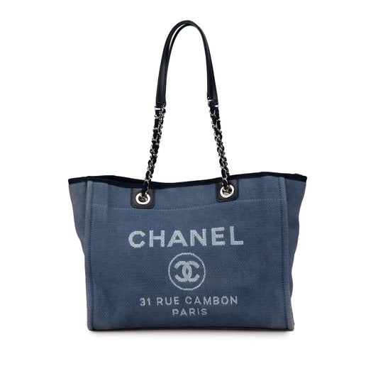 Chanel Small Canvas Deauville Tote