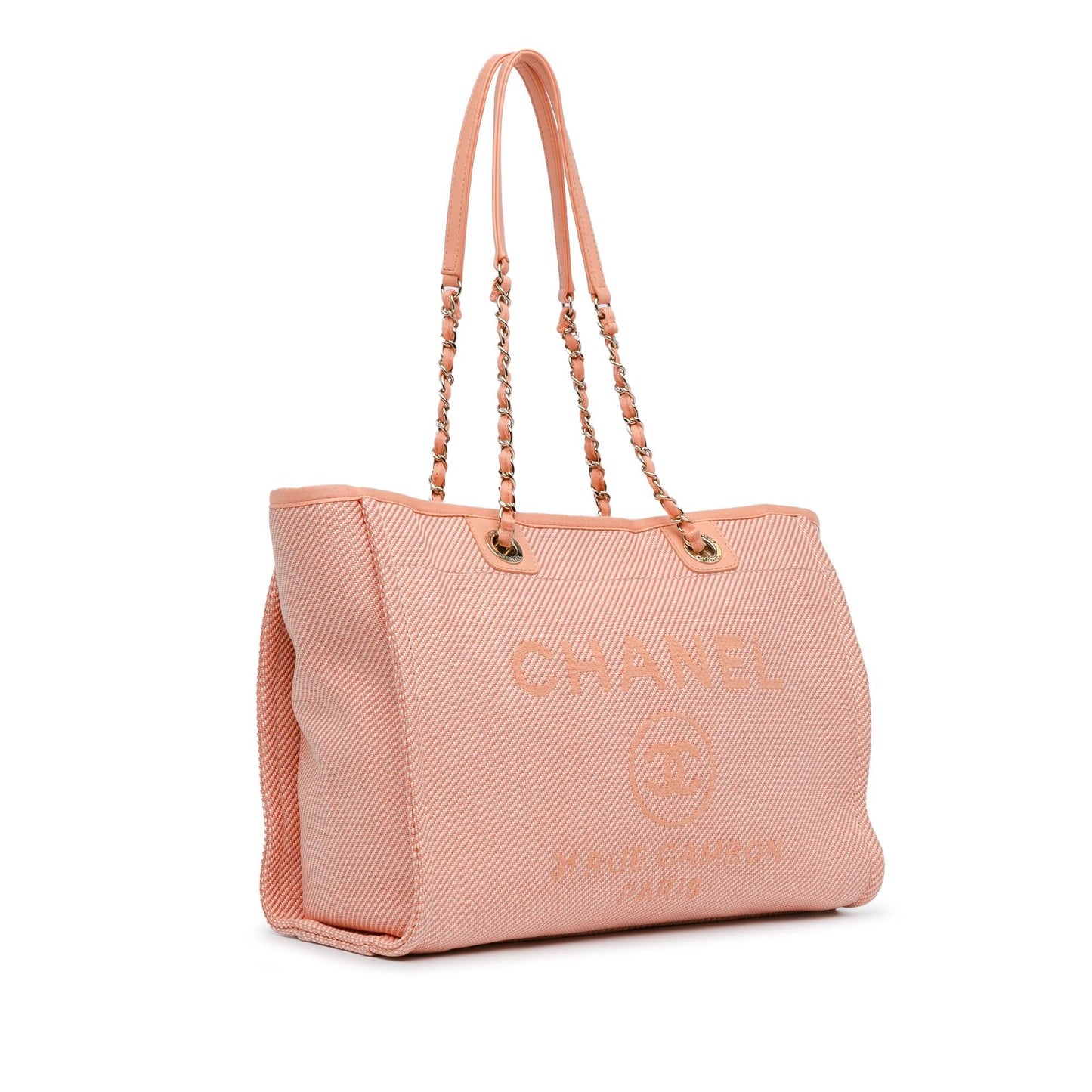 Chanel Small Canvas Deauville Tote (SHG-08huJ7)