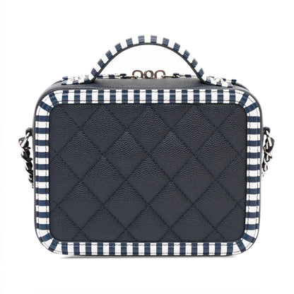 Chanel Small Caviar CC Filigree Vanity Case (SHG-8go1HA)