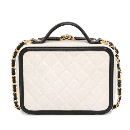 Chanel Small Caviar CC Filigree Vanity Case (SHG-Bp5TXl)