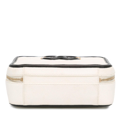 Chanel Small Caviar CC Filigree Vanity Case (SHG-Bp5TXl)