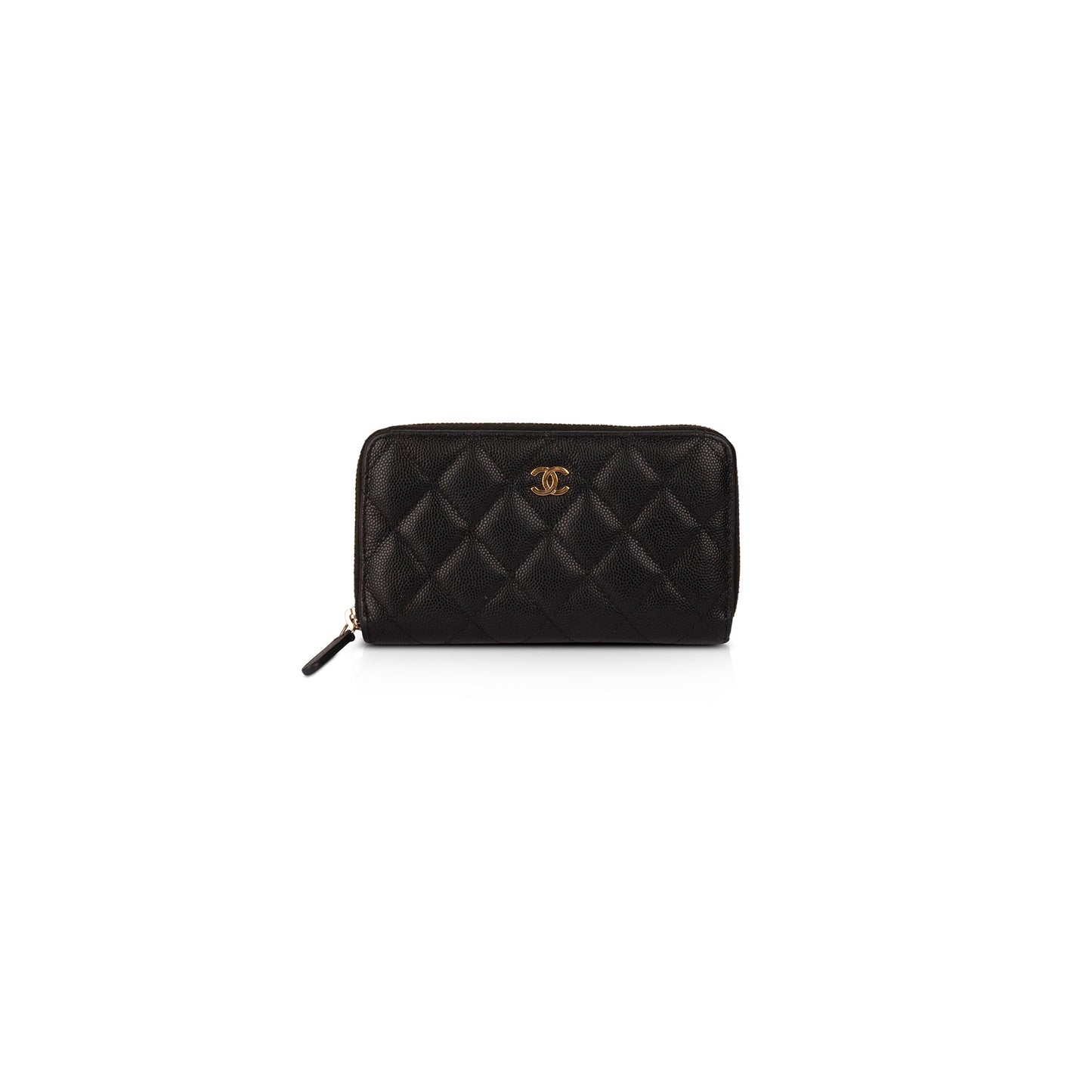 Chanel Small Caviar Leather Zipped Wallet
