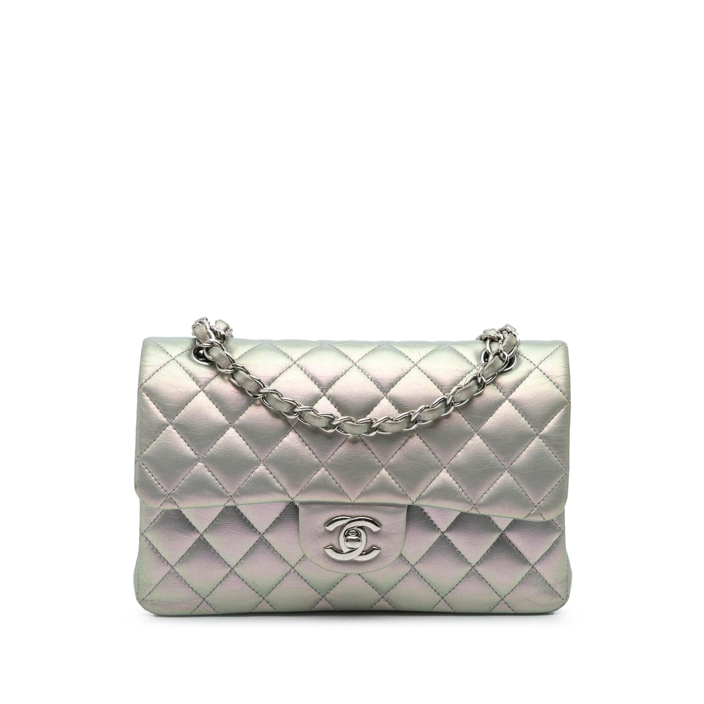 Chanel Small Classic Iridescent Lambskin Double Flap