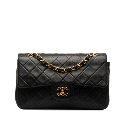 Chanel Small Classic Lambskin Double Flap (SHG-asIK7n)