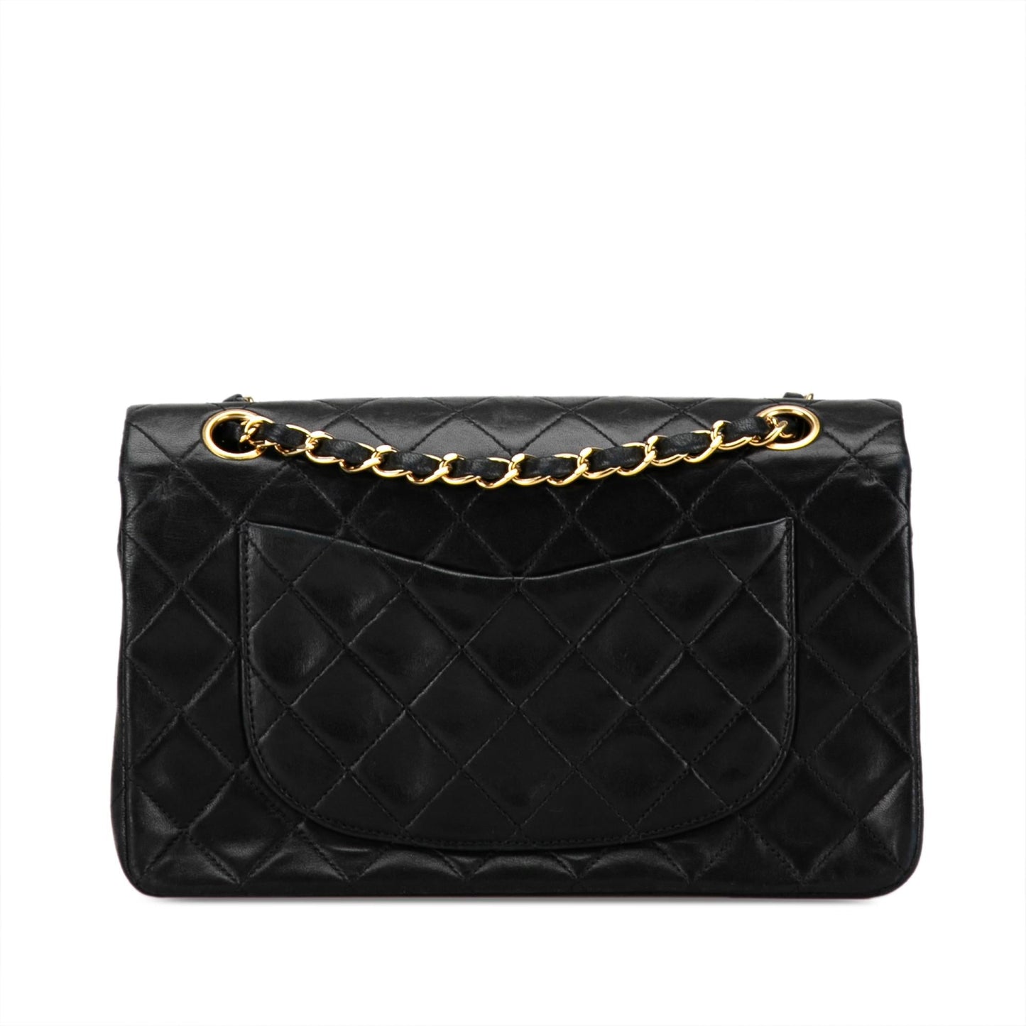 Chanel Small Classic Lambskin Double Flap (SHG-wzVZB4)