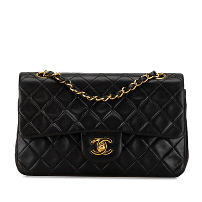 Chanel Small Classic Lambskin Double Flap (SHG-HJFEAA)
