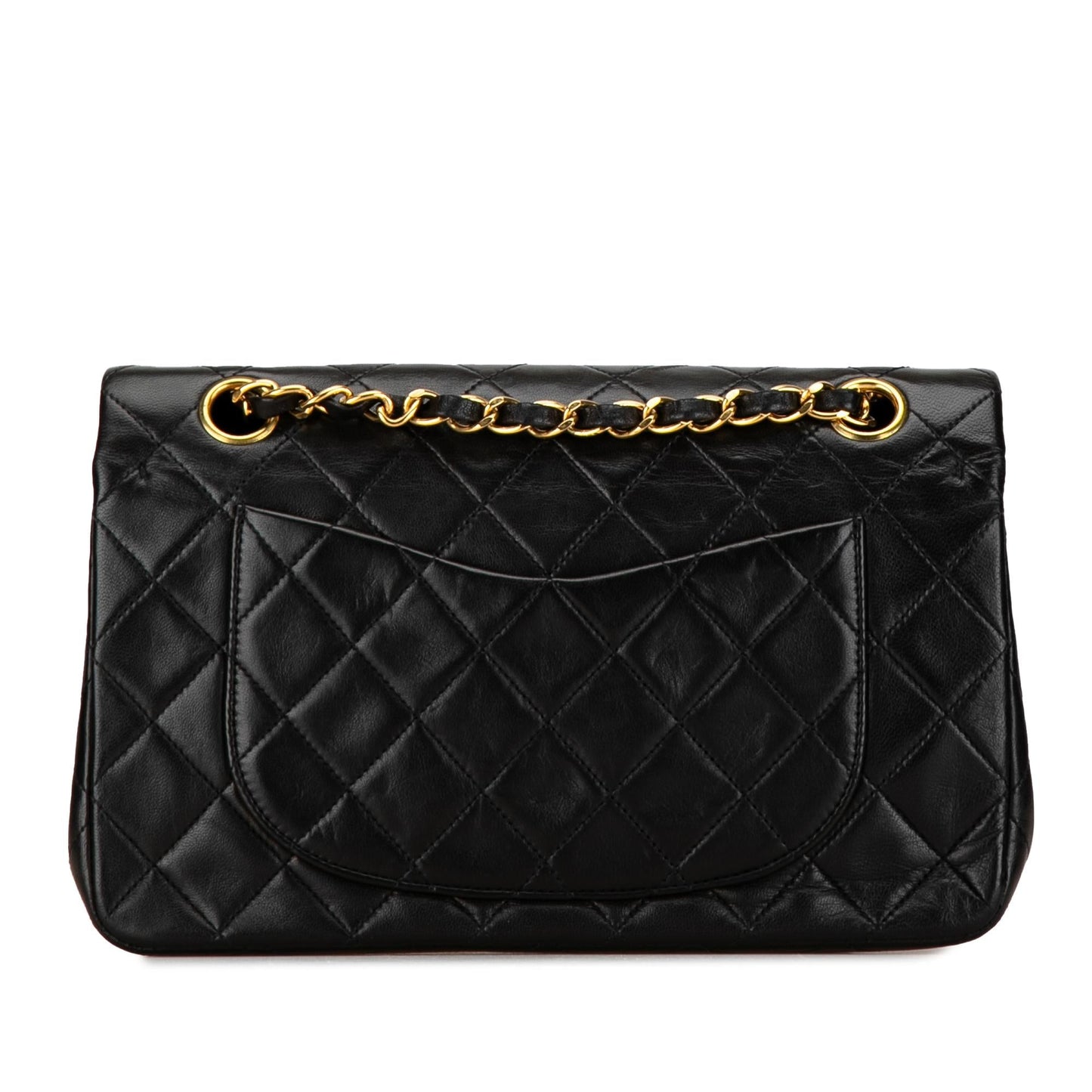 Chanel Small Classic Lambskin Double Flap (SHG-FgW8Qu)