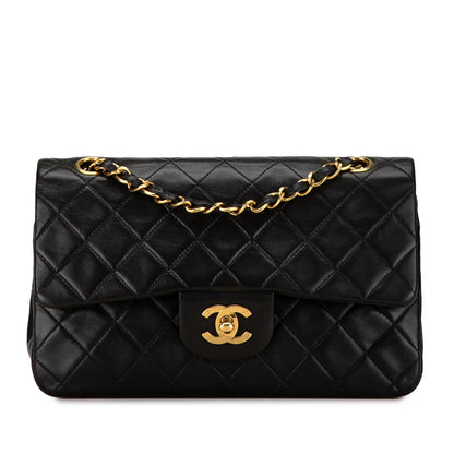 Chanel Small Classic Lambskin Double Flap (SHG-FgW8Qu)