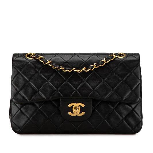 Chanel Small Classic Lambskin Double Flap (SHG-FgW8Qu)