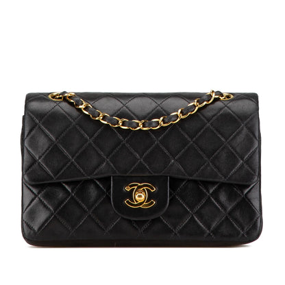 Chanel Small Classic Lambskin Double Flap (SHG-3kJqlg)