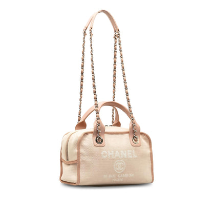 Chanel Small Deauville Bowling Satchel (SHG-lwvfoQ)
