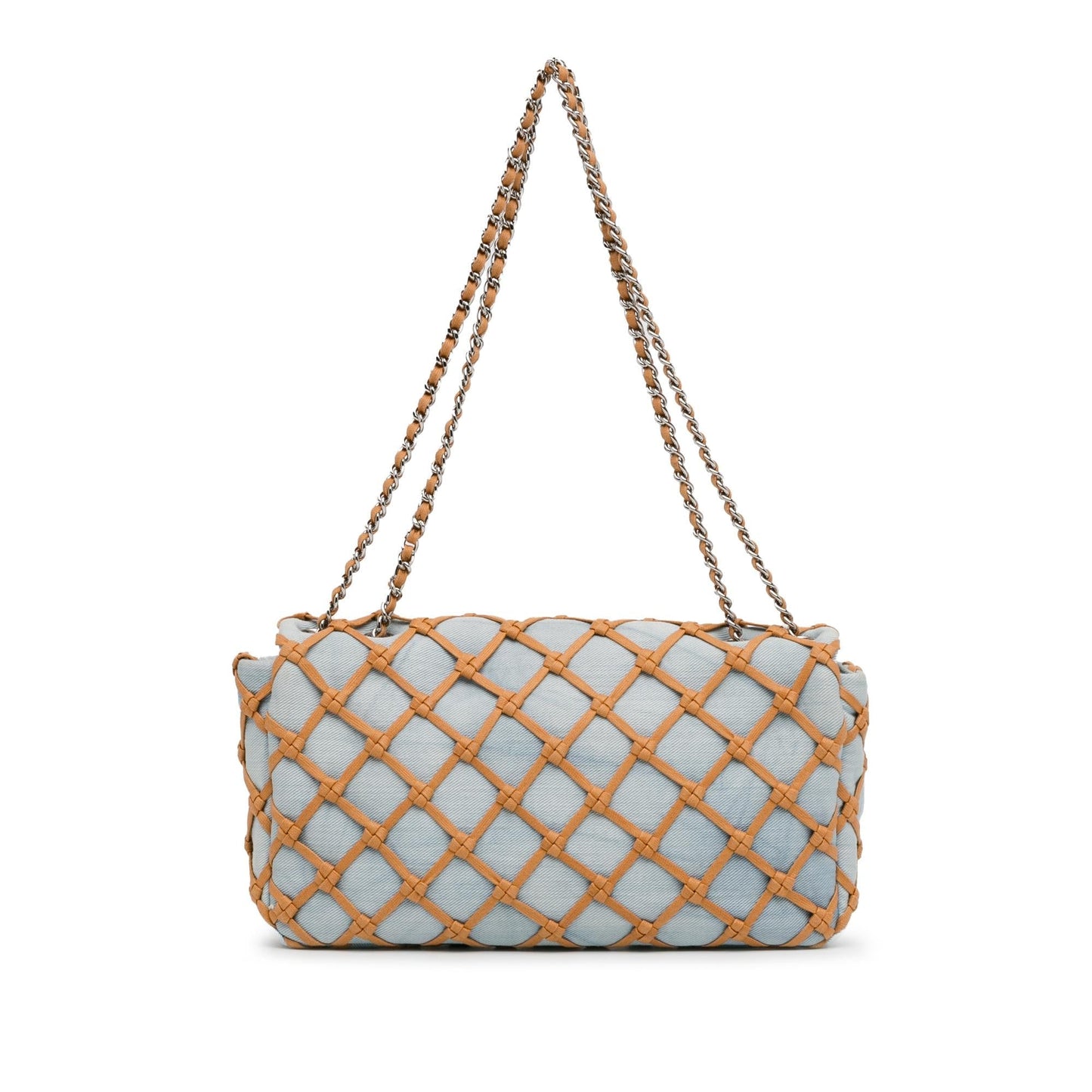 Chanel Small Denim Canebiers Net Flap (SHG-bzsj0K)