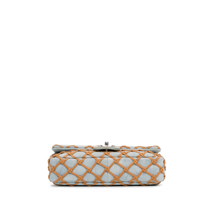 Chanel Small Denim Canebiers Net Flap (SHG-bzsj0K)