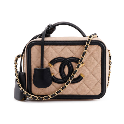 Chanel Small Filigree Vanity Case