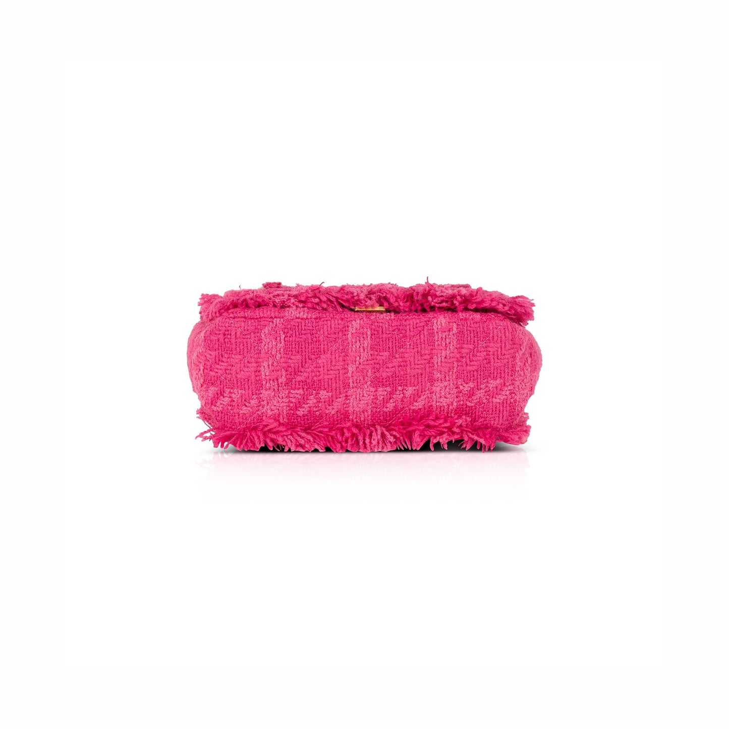 Chanel Small Giant Logo Tweed Flap Bag