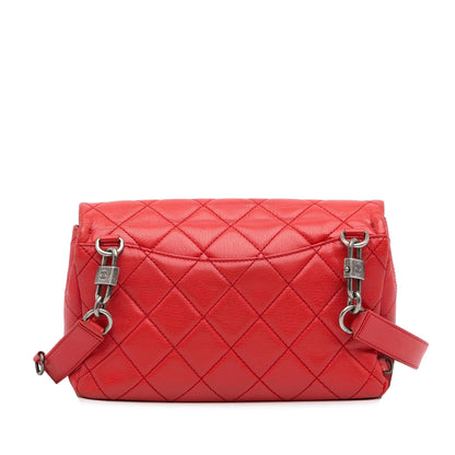 Chanel Small Goatskin Double Carry Waist Chain Flap
