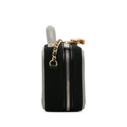 Chanel Small Jersey CC Filigree Vanity Case (SHG-BKQMVd)