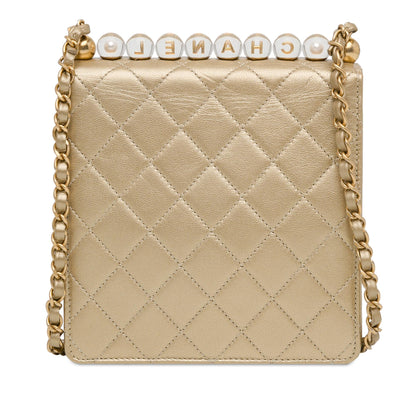 Chanel Small Lambskin Chic Pearls Flap (SHG-AarASt)