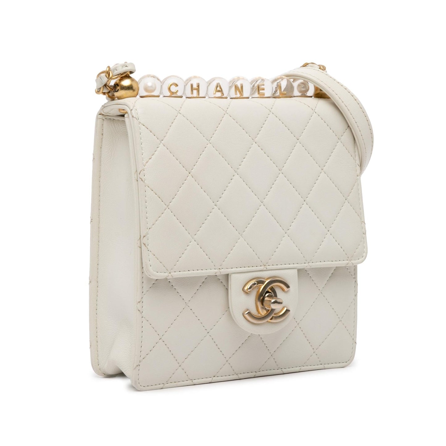 Chanel Small Lambskin Chic Pearls Flap (SHG-dGzanu)