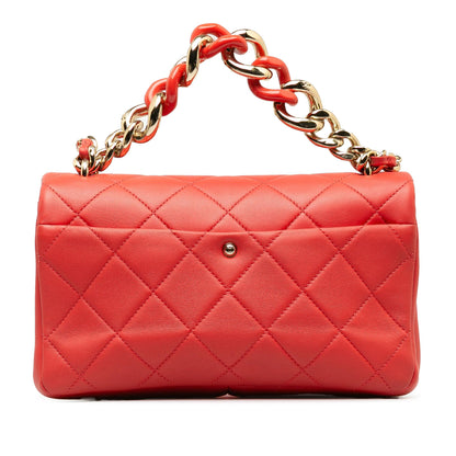 Chanel Small Lambskin Elegant Chain Single Flap (SHG-aPd8pm)