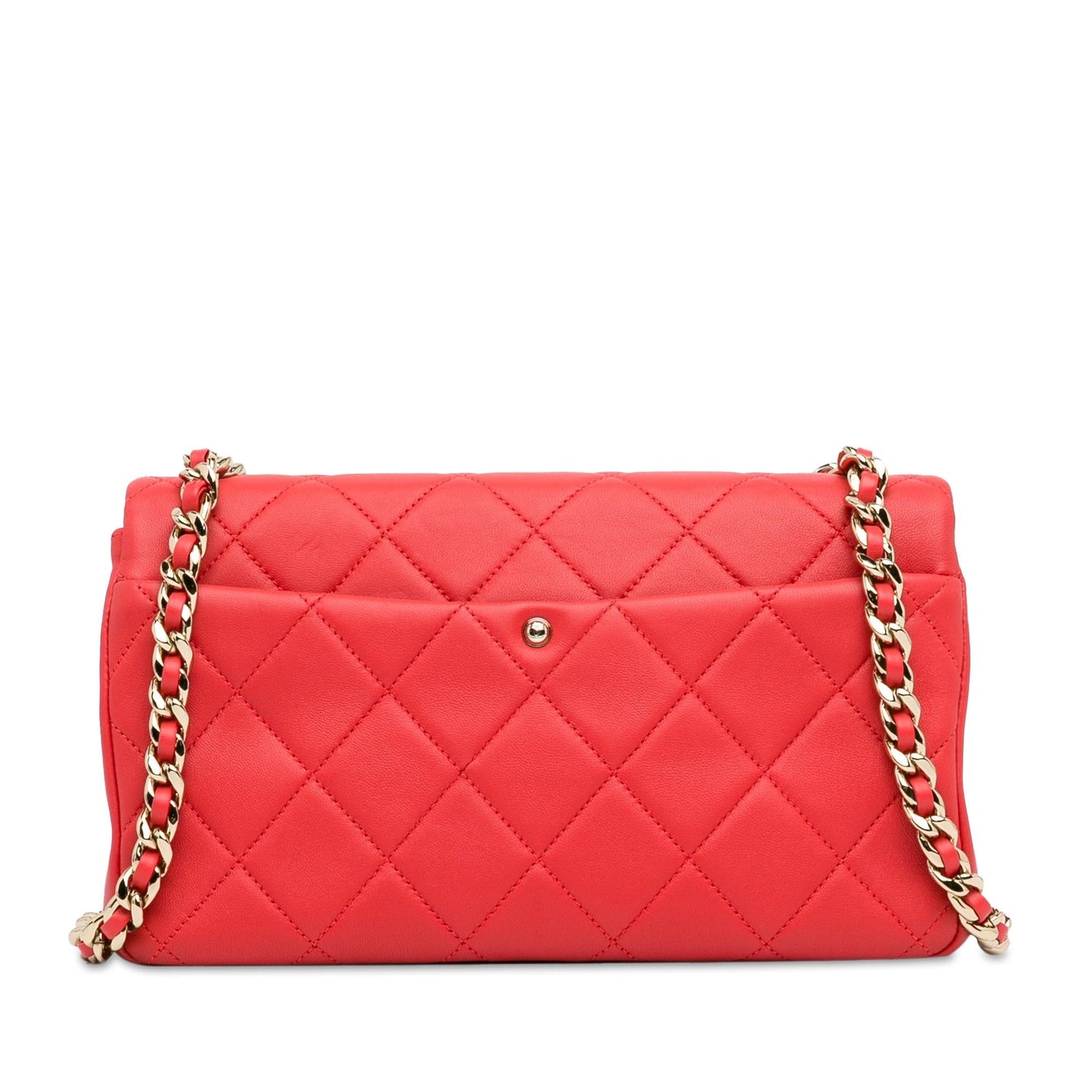 Chanel Small Lambskin Elegant Chain Single Flap (SHG-DSIYbx)