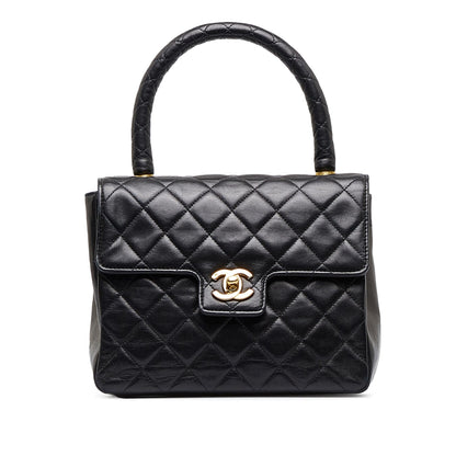 Chanel Small Lambskin Kelly Top Handle Bag
