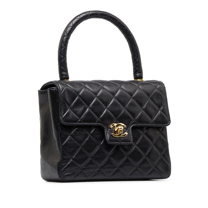 Chanel Small Lambskin Kelly Top Handle Bag