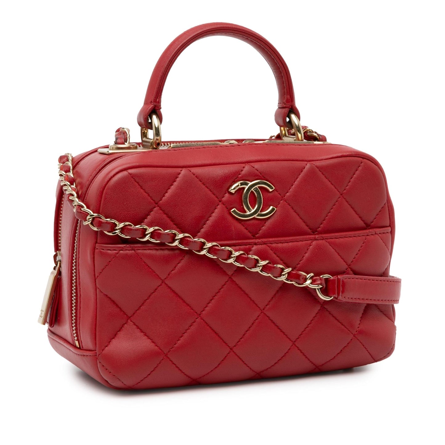 Chanel Small Lambskin Trendy CC Bowling (SHG-lOYrMx)