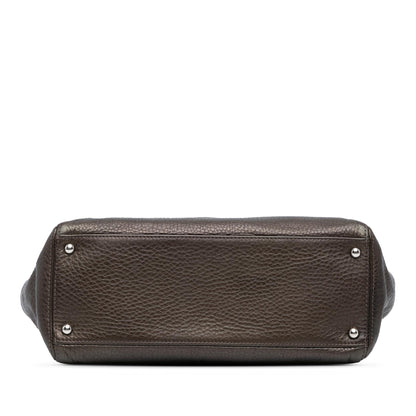 Chanel Small Metallic Calfskin Executive Cerf Tote